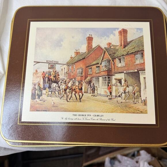 Set of 8 Table Mats Clover Leaf Vintage Warme and Rostbestandige Set - Picture 6 of 12